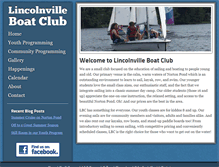 Tablet Screenshot of lincolnvilleboatclub.com